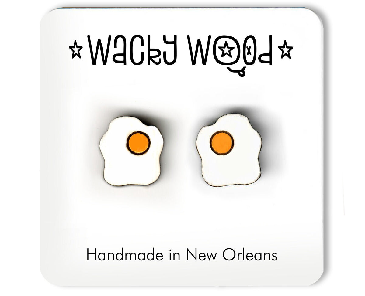 Breakfast Egg Stud Earrings