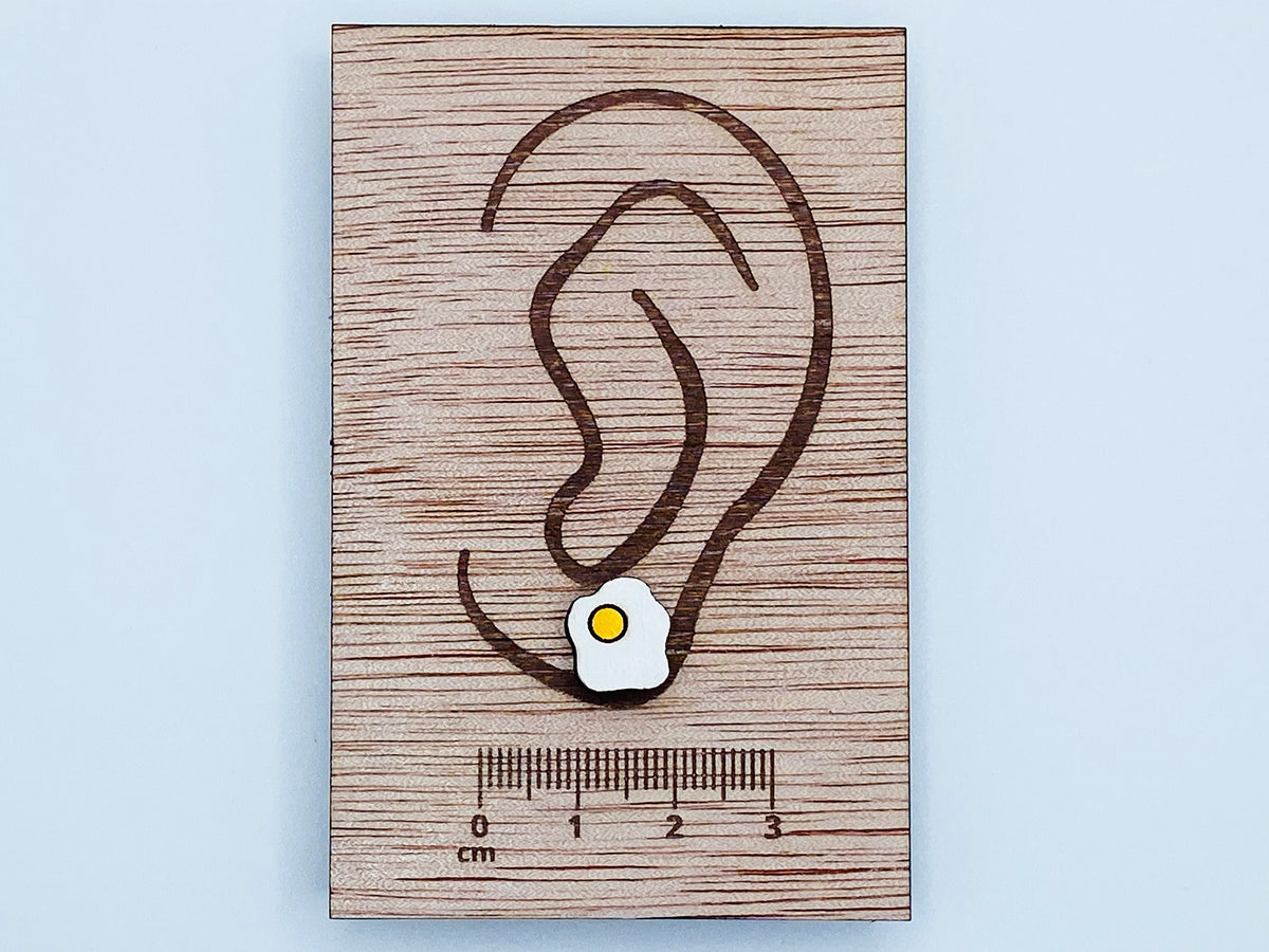 Breakfast Egg Stud Earrings