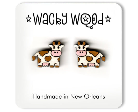 Cow Stud Earrings