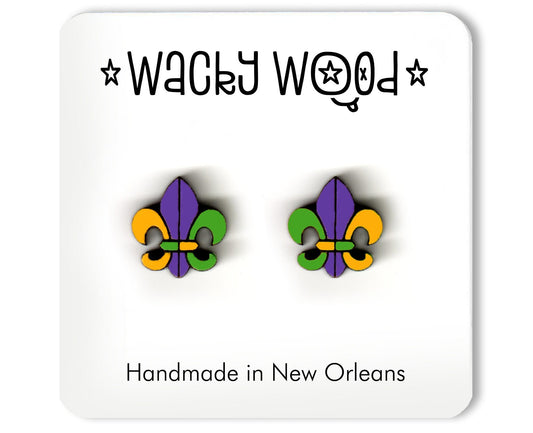 Fleur-de-lis Stud Earrings