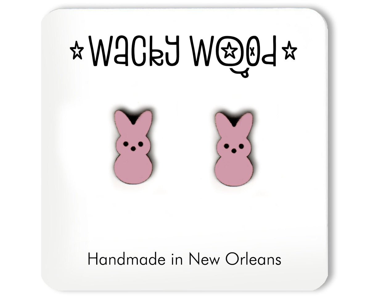 Marshmallow Easter Candy Stud Earrings